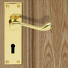 CBS54 Victorian Scroll Lever Lock Door Handles - 3 Finishes