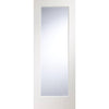 White interior door with elegant bevelled glass