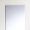 Six Folding Doors & Frame Kit - Cesena White 1 Pane 3+3 - Clear Bevelled Glass - Prefinished