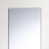 Four Folding Doors & Frame Kit - Cesena White 1 Pane 2+2 - Clear Bevelled Glass - Prefinished
