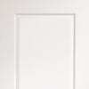 Cesena White Panelled Evokit Pocket Fire Door Detail - 1/2 hour Fire Rated - Prefinished
