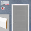 Thru Modern White Primed Facings - Two Full Sets for One Single Door