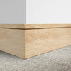LPD; Single Groove Oak Veneer Skirtings on Solid Core - Not decorated