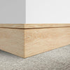 LPD; Single Groove Oak Veneer Skirtings on Solid Core - Not decorated