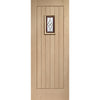Chancery Onyx External Oak Double Door and Frame Set - Bevelled style Tri Glazing