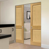 Oak Charnwood Absolute Evokit Double Pocket Doors