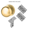 Charon Door Handle Pack - Satin Brass