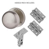 Charon Door Handle Pack - Satin Nickel