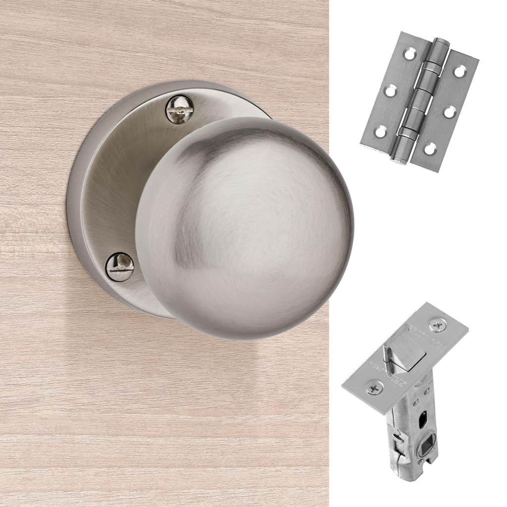 Charon Door Handle Pack - Satin Nickel