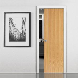 Image: Chartwell Oak Single Evokit Pocket Door - Prefinished