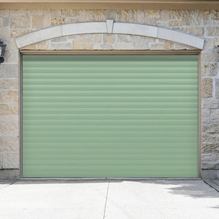 Image: Gliderol Electric Insulated Roller Garage Door from 1995 to 2146mm Wide - Chartwell Green