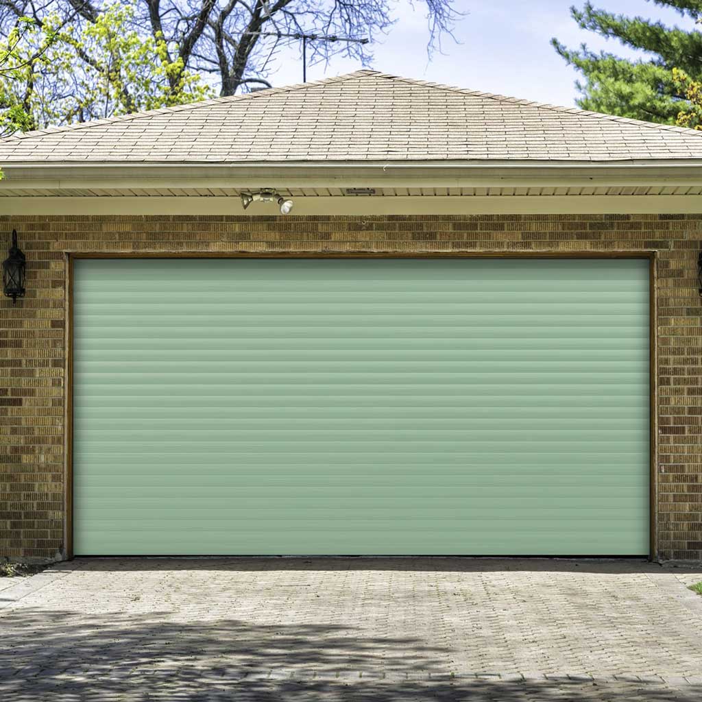 Gliderol Electric Insulated Roller Garage Door from 2452 to 2910mm Wide - Chartwell Green