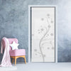 Cherry Blossom 8mm Obscure Glass - Obscure Printed Design - Single Evokit Glass Pocket Door