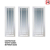 Cheshire White Absolute Evokit Pocket Door - Clear Glass - White Primed