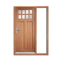 Chigwell External Hardwood Door and Frame Set - Clear Double Glazing - One Unglazed Side Screen, From LPD Joinery
