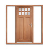 Chigwell External Hardwood Door and Frame Set - Clear Double Glazing - Two Unglazed Side Screens, From LPD Joinery