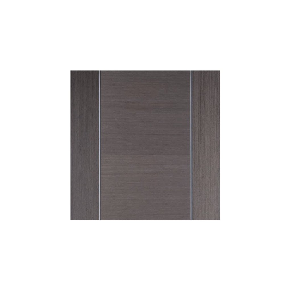 LPD Joinery Bespoke Fire Door Pair, Chocolate Grey Alcaraz Pair - 1/2 Hour Fire Rated - Prefinished