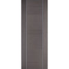 LPD Joinery Bespoke Fire Door Pair, Chocolate Grey Alcaraz Pair - 1/2 Hour Fire Rated - Prefinished