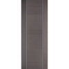 Chocolate Grey Alcaraz Single Evokit Pocket Door - Prefinished