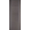 Chocolate Grey Alcaraz Evokit Pocket Fire Door Detail - 30 Minute Fire Rated - Prefinished