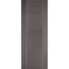 Modern flush grey colour interior door
