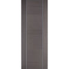 Bespoke Chocolate Grey Alcaraz Single Pocket Door Detail - Prefinished