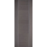 Bespoke Chocolate Grey Alcaraz Single Pocket Door Detail - Prefinished