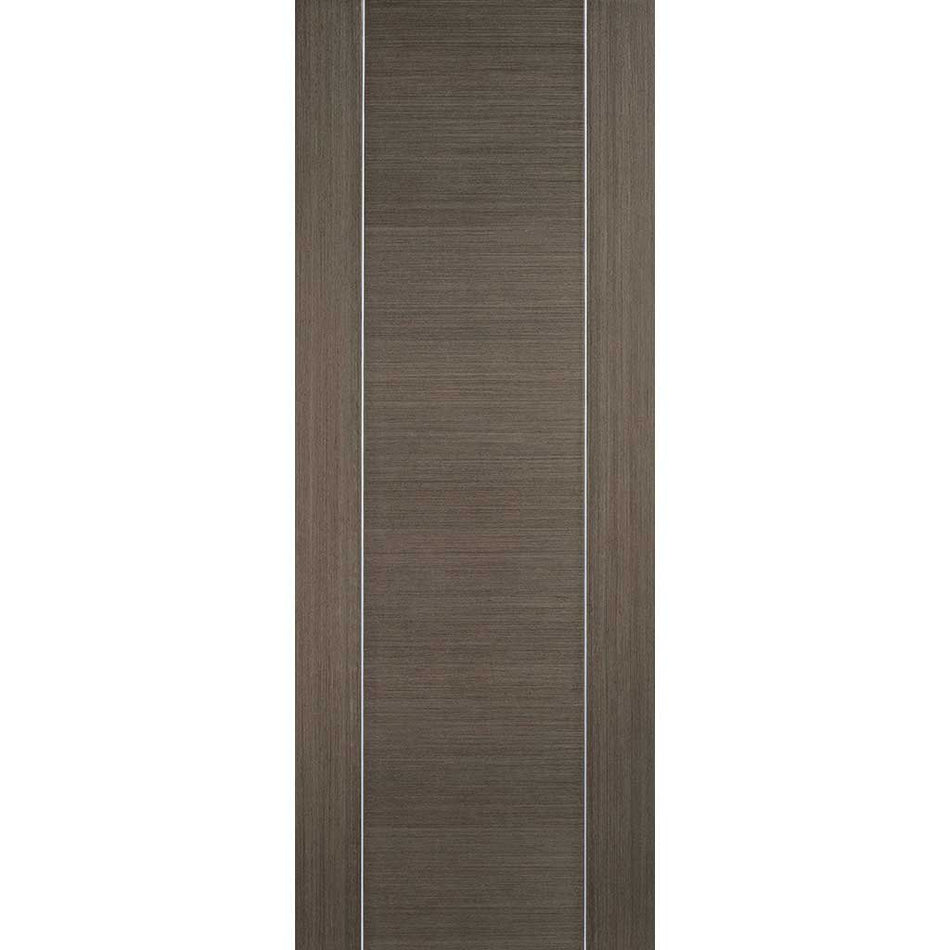 Bespoke Thruslide Chocolate Grey Alcaraz Door - 3 Sliding Doors and Frame Kit - Prefinished