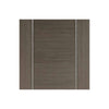 Single Sliding Door & Wall Track - Alcaraz Chocolate Grey Door - Prefinished