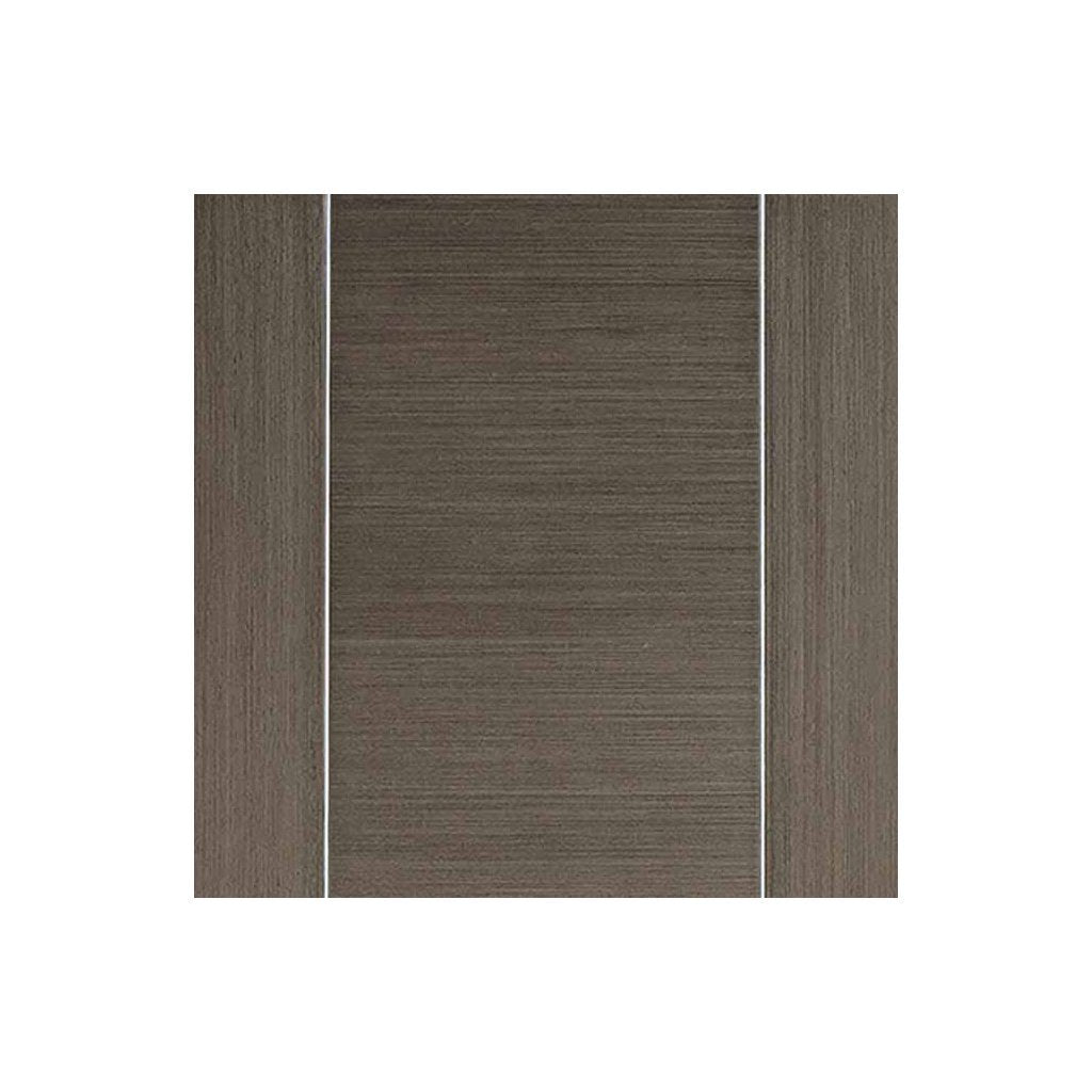 Bespoke Thruslide Chocolate Grey Alcaraz Door - 4 Sliding Doors and Frame Kit - Prefinished