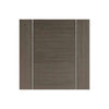 Minimalist Wardrobe Door & Frame Kit - Four Alcaraz Chocolate Grey Doors - Prefinished