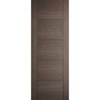 Bespoke Thruslide Surface Vancouver Chocolate Grey Door - Sliding Door and Track Kit - Prefinished