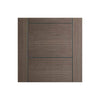 Bespoke Vancouver Chocolate Grey Door - 2 Door Wardrobe and Frame Kit - Prefinished