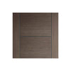 Bespoke Thruslide Vancouver Chocolate Grey Door - 3 Sliding Doors and Frame Kit - Prefinished