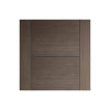 Bespoke Thruslide Vancouver Chocolate Grey Door - 4 Sliding Doors and Frame Kit - Prefinished