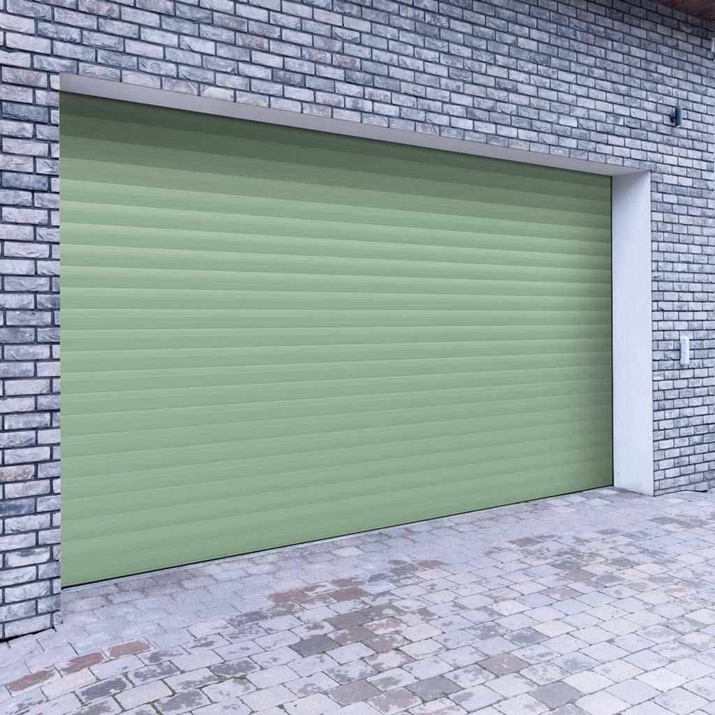 Gliderol Electric Insulated Roller Garage Door from 2911 to 3359mm Wide - Chartwell Green