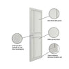JB Kind Industrial City White Panel Door - Prefinished