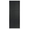 JB Kind Industrial Civic Black Internal Door Pair - Prefinished