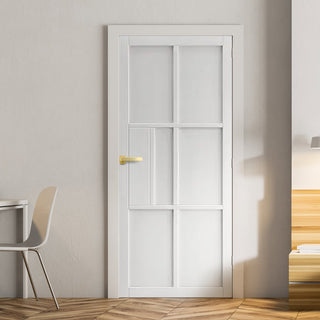 Image: JB Kind Industrial Civic White Door - Prefinished