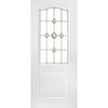 White PVC door on white background