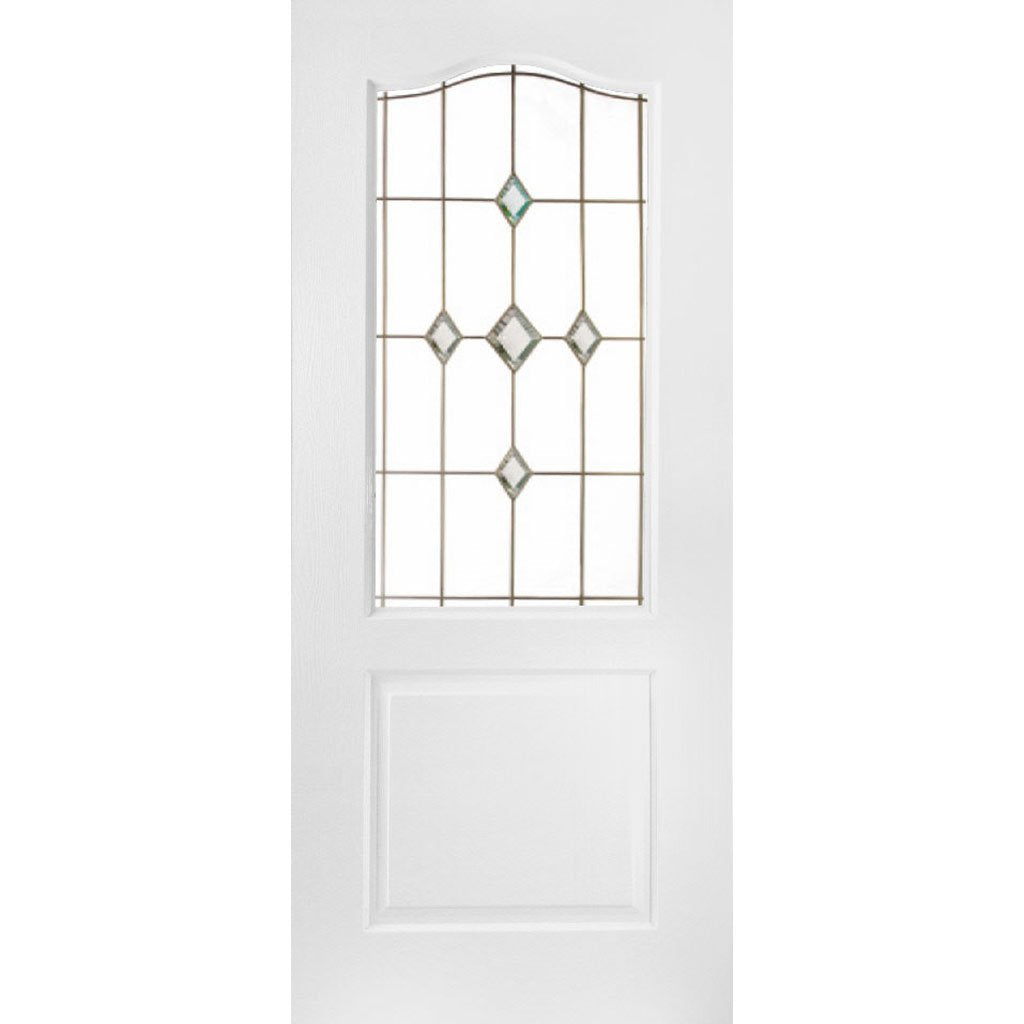 White PVC door on white background