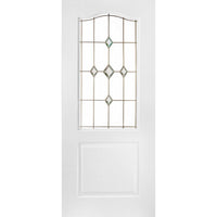 White PVC door on white background