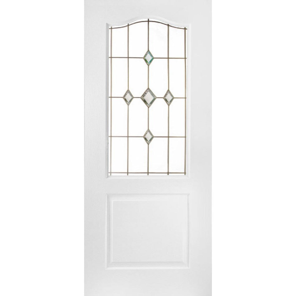 White PVC door on white background