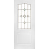 Classic Grained Internal PVC Door Pair - Galaxy Style Glass