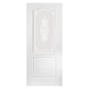 White PVC door on white background