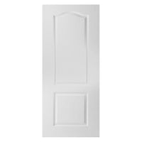 White PVC door on white background