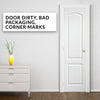 OUTLET - Textured Classical 2 Panel Door - White Primed - Door Dirty, Bad Packaging