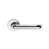 CleanTouch RTD Lever on Round Rose Set with Anti-Bacterial Coating - Polished Chrome