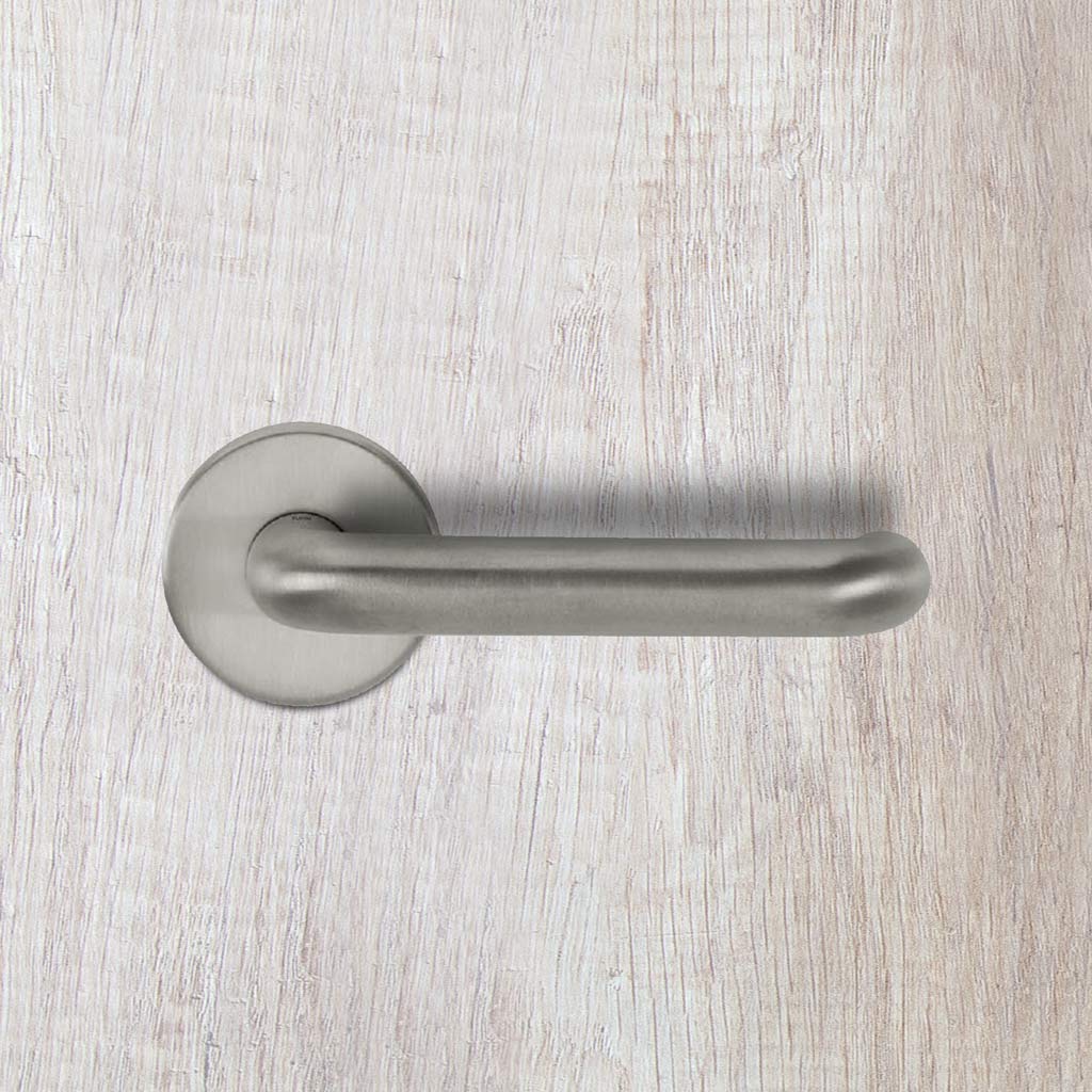 Rtd Roses CleanTouch RTD Lever on Round Rose Set with Anti-Bacterial Coating - S ...