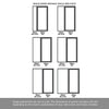Room Divider - Handmade Eco-Urban® Baltimore Door DD6301F - Frosted Glass - Premium Primed - Colour & Size Options